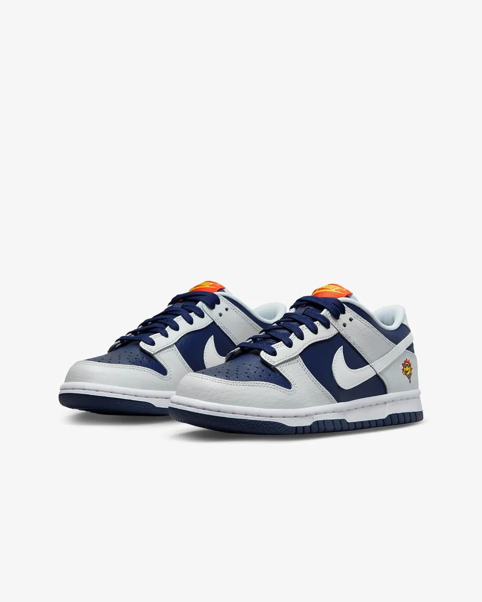 Nike Dunk Low FN6968-025 Big Kids Midnight Navy & White Nike Dunk Low FN6968-025 Big Kids Midnight Navy & White