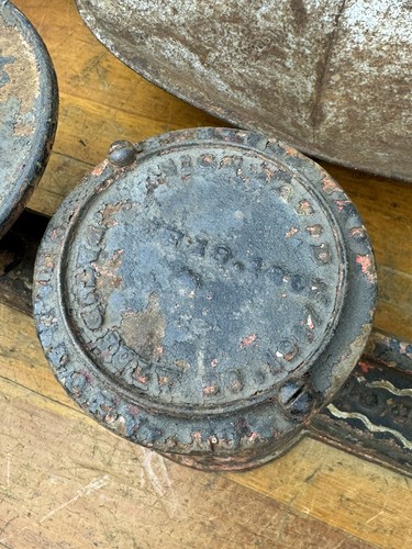 Patented 1867 HOWE SCALE, Brandon Mfg VERMONT w/ Tray & Weight ~ General Store - Picture 6 of 21