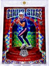Drake Maye RARE ROOKIE SILVER PRIZM REFRACTOR INVESTMENT CARD SSP PATRIOTS ROTY