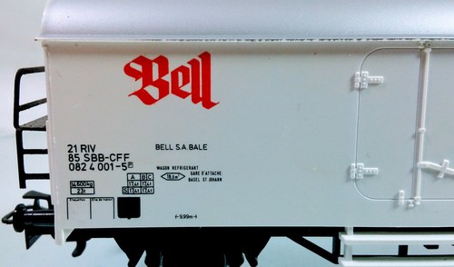 Marklin HO 4535 Swiss (SBB CFF) Reefer Beer Car "Bell" - Vintage - Picture 5 of 12