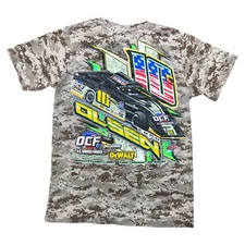 Camouflage Race Car Dewalt Modified Racing Graphic T-Shirt Mens S Armed Forces