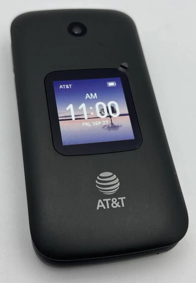 Teléfono abatible Alcatel Smartflip 4052R AT&T 4G cubierta personas mayores GRANDES números bloqueo Foto 3 de 4