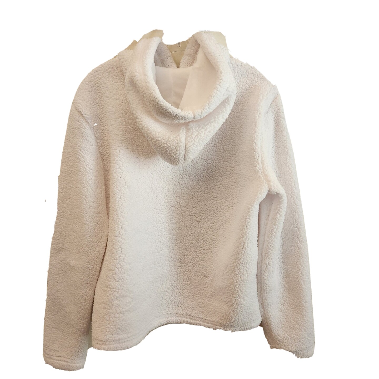 Giacca con cappuccio Fila bianca soffice taglia small LS pullover