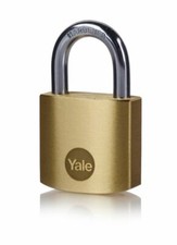 YALE Brass Padlock 40mm (pk of 2) - Y110B/40/122/2 -  BRAND NEW
