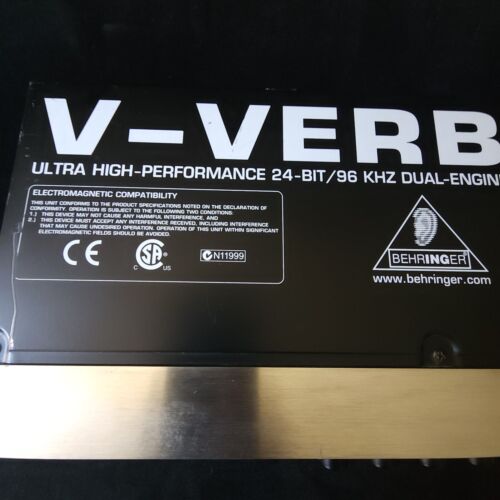 Silver Professional Studio Behringer V-VERB PRO REV2496 Effects Rack Style Works - Picture 3 of 17