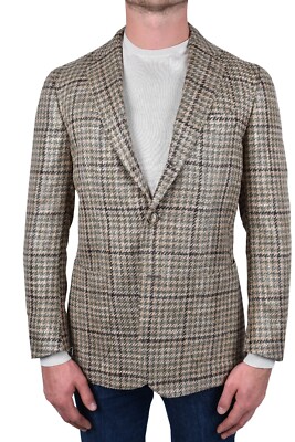 Stile Latino スティレラティーノ VINCENZO 50 STILE LATINO handmade blazer US 40 EU 50 silk cotton green