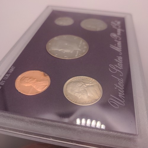1989 Proof Set US Mint - 5 Coin Set - Nice Toning Clad #01 - Picture 5 of 15
