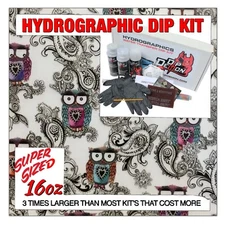 Hydrographic dip kit Paisley Owls hydro dip dipping 16oz
