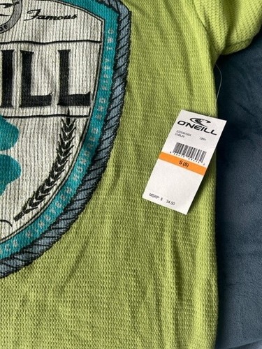 Hurley Hoodie Pullover Boy's S 8 Green Waffle Long Sleeve Dublin NWT $34.50 - Picture 8 of 11
