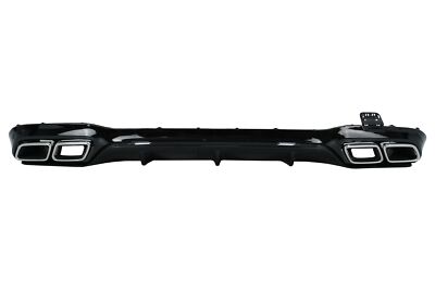 Stoßstangen Diffusor Endrohre Chrom für Mercedes E W213 2016-2019 E63 Look