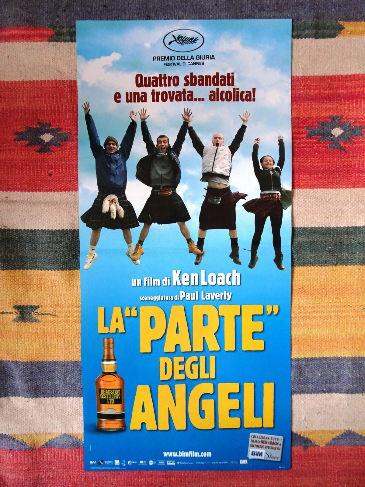Locandina originale film La parte degli angeli (2012) - Regia di Ken Loach