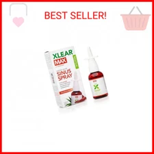 Xlear MAX Saline Nasal Spray, Natural Formula with Xylitol, Capsicum and Aloe, N