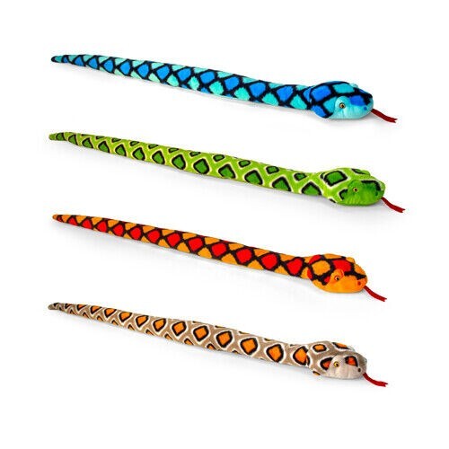 Keel Toy Snake 100cm ASSORTED ONE SENT OUT AT RANDOM