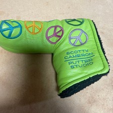 Scotty Cameron Putter Studio Titleist Peace Sign 2003 Green Putter Head Cover