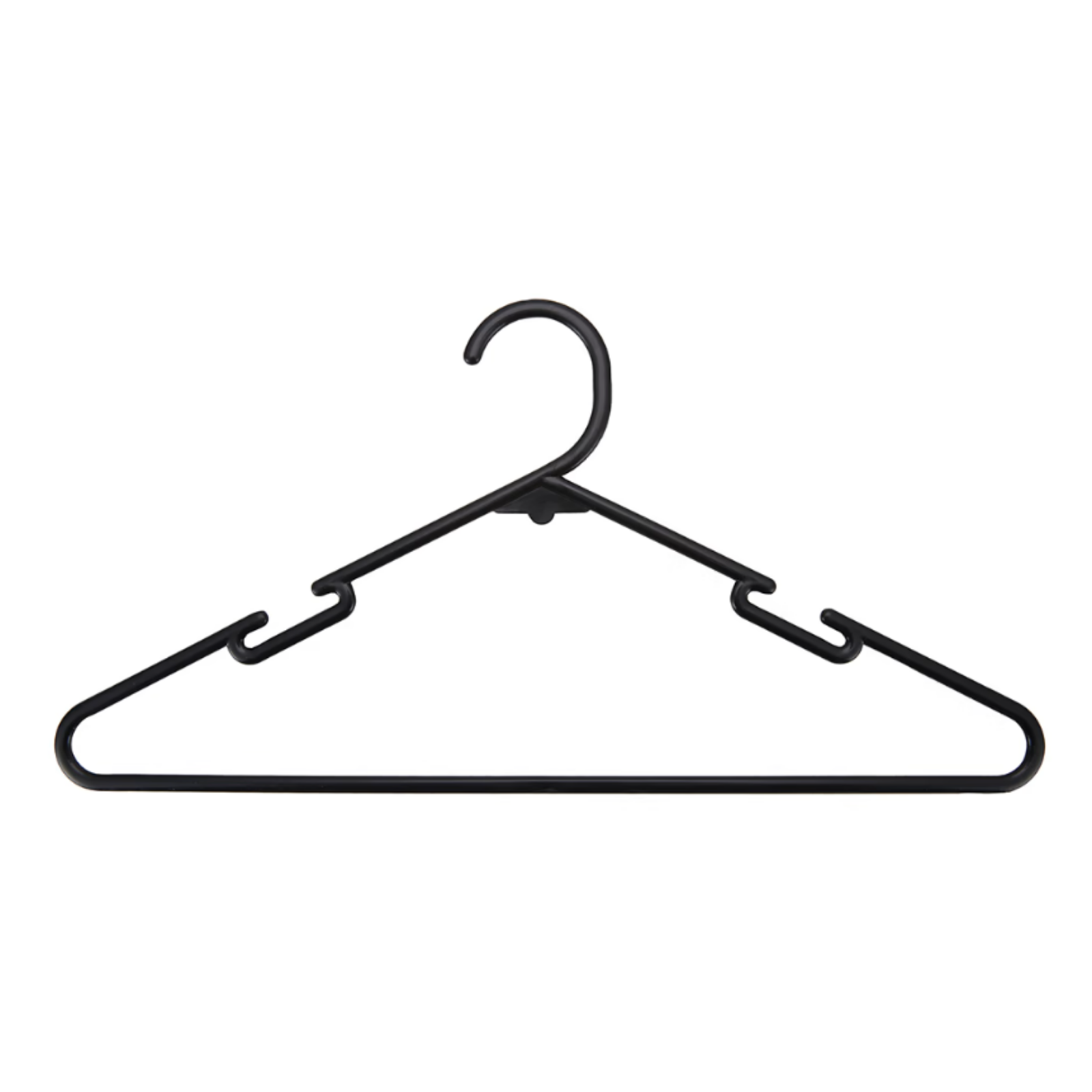 ANKO Plastic Coat Clothes Hangers Shirt Pant 12 Pack Black Hangers Best