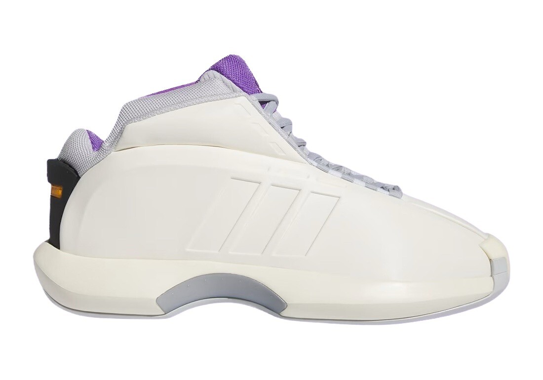 Adidas Crazy 1 - Sz 9/10 Men`s Basketball Shoes White Purple 