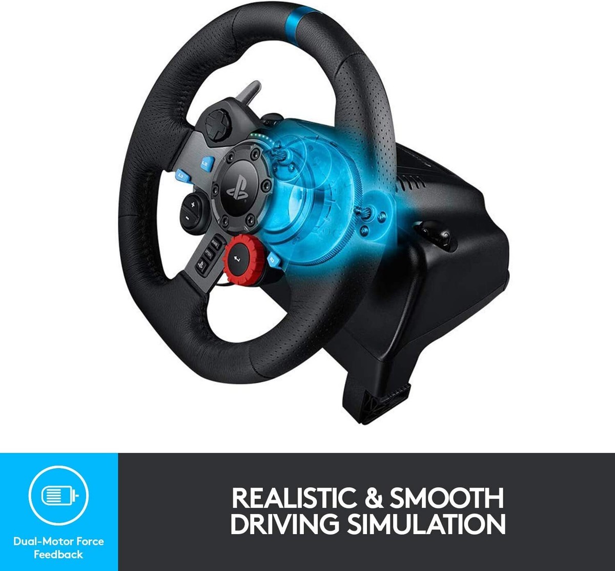 Logitech G29 Driving Force Racing Wheel Real Force Feedback