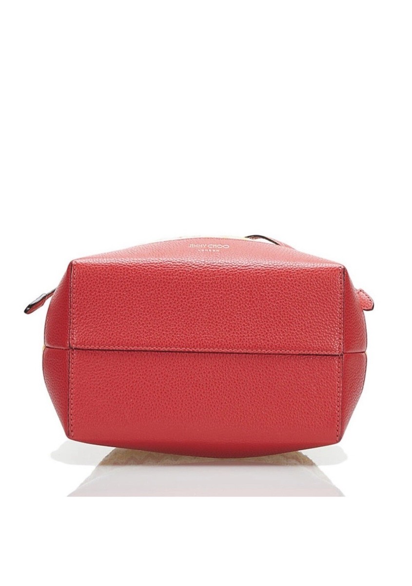 jimmy choo Red Leather Woven Bucket bags | eBay