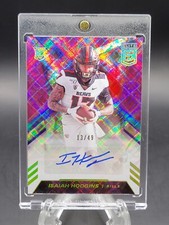 Isaiah Hodgins 2020 Donruss Elite Rookie Auto /49 Giants RC SP