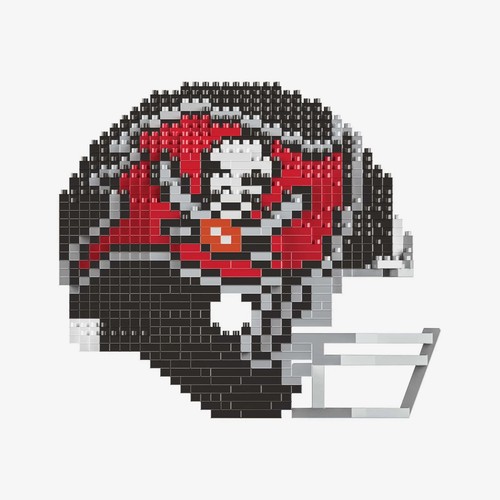 Tampa Bay Buccaneers FOCO NFL 3D BRXLZ Puzzle Replica Helmet Block Set [NEW] - Picture 2 of 4