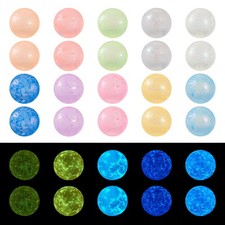 KISSITTY 500pcs 5mm Glow in The Dark Beads No Hole Small, Assorted Colors