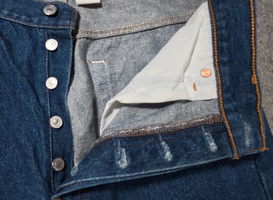 De colección LEVI’S Hombre 501xx Talla 33 X 32 REALMENTE HECHO EN MEX. Jeans 100 % algodón lavado oscuro Foto 3 de 4