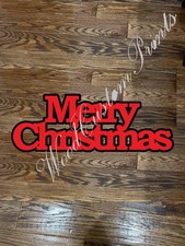 3D Christmas Holiday Merry Christmas Wood Sign