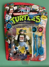 Vtg 1991 Playmates TMNT Classic Rocker Leo MOC Figure ROCK   N ROLLIN