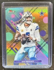 2025 Topps Finest Dak Prescott Gold Refractor #/50 Cowboys