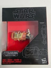 Star Wars The Black Series Titanium Series REY'S SPEEDER JAKKU Die-Cast Bike 05