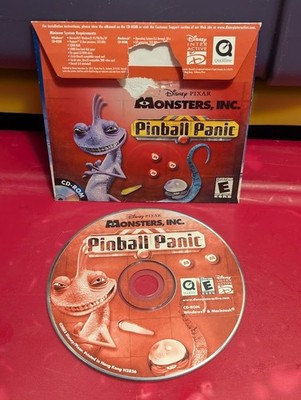Microsoft PC MAC Video Game Disney Pixar Monsters Inc. Pinball Panic Tested Game