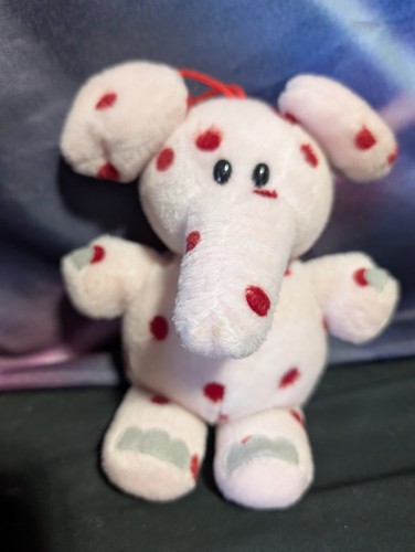 Peluche vintage 1998 Rudolph Island of Misfit Toys rosa manchado 7" elefante CVS  - Imagen 1 de 3