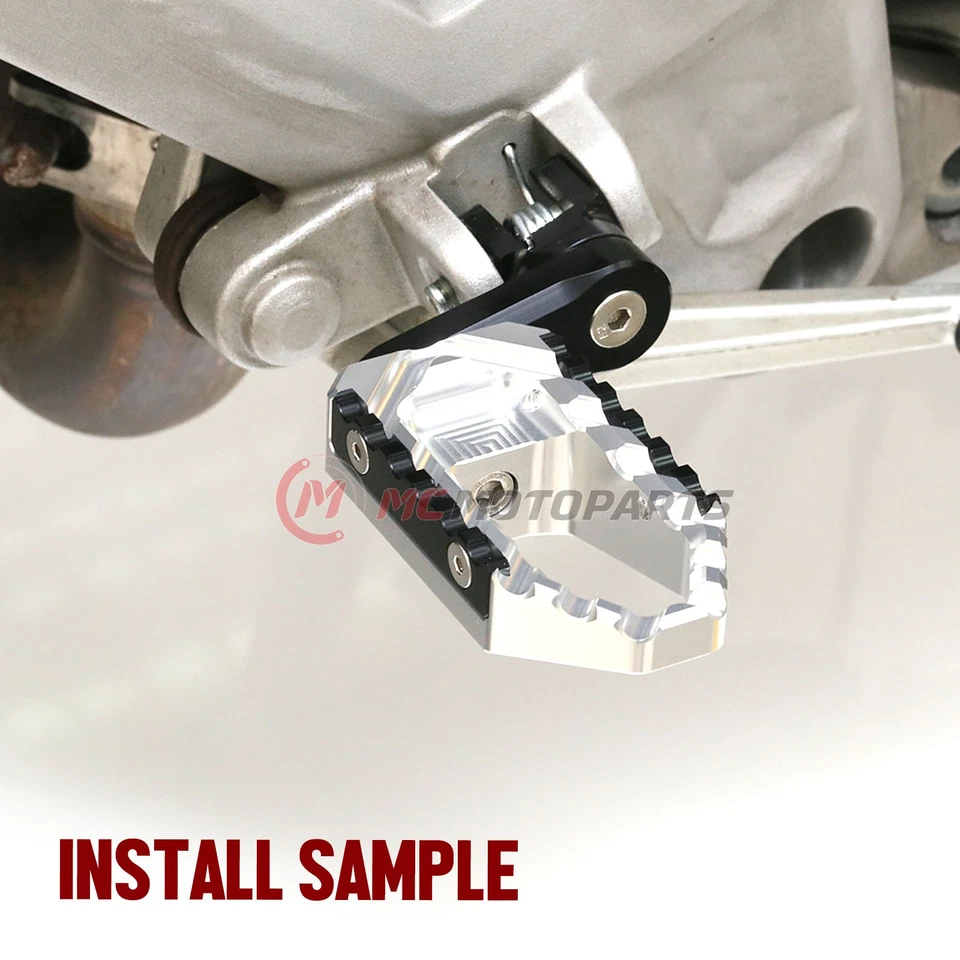 For Triumph STREET TRIPLE RX 2015-2018 1.5in Rider Front Wide Touring Foot Pegs Foto 3 de 4