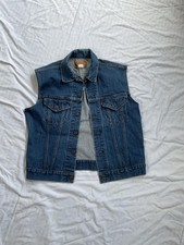 Vintage 1978 Levi's Type III Denim Trucker Vest Cutoff Size 42 Pristine Indigo