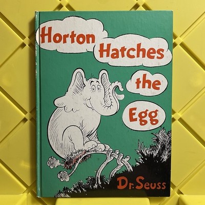 Dr Seuss Horton Hatches The Egg Illustrated Hardcover With Writing Vintage 1968
