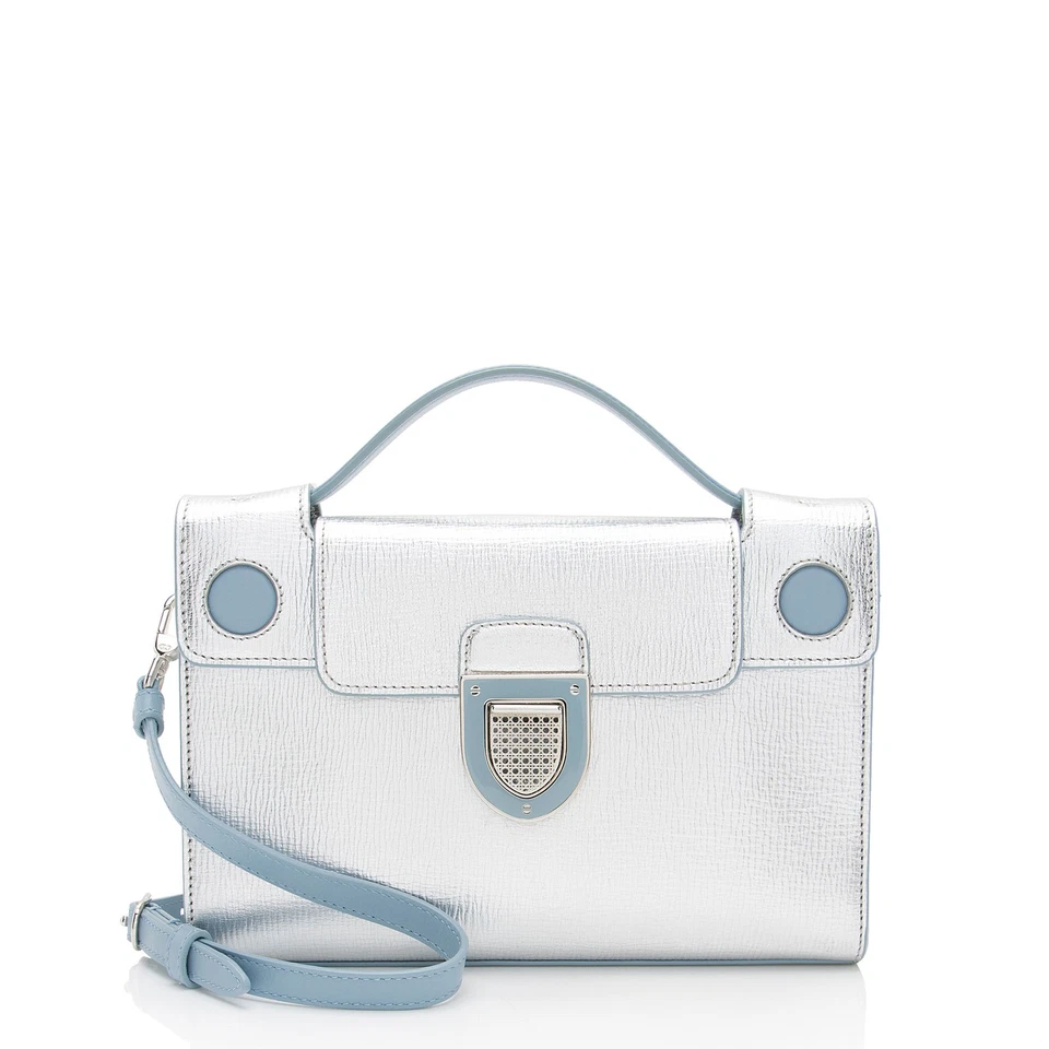 Mango superior Diorever de piel de becerro metálico Dior
