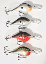 4 Rapala DT08 Dives To Series Balsa Crankbaits 3/8 oz, 2" 4 Colors In Set New