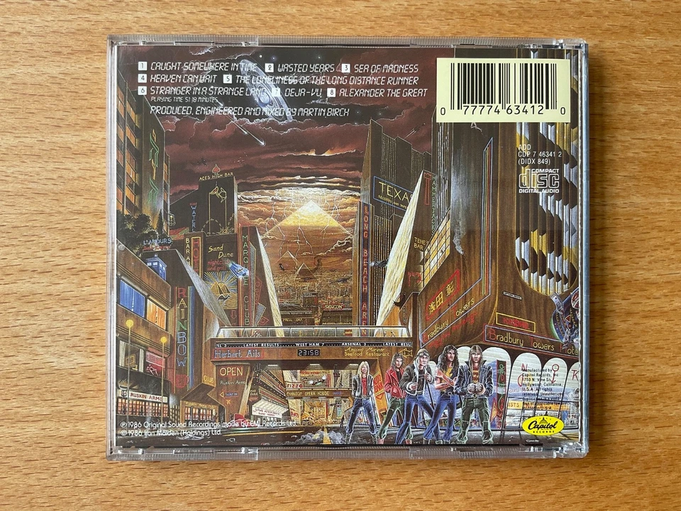 CD Iron Maiden - Somewhere in time, 1st press 1986, Made in U.S.A., sgut vgood - Bild 2 von 4