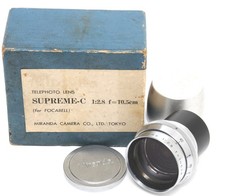  Miranda Camera Co. Tokyo 2.8/10.5cm Supreme C Lens for bellows boxed RARE