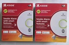 2x Kidde Hardwired Smart Smoke Detector with smart features P4010ACS-WF
