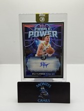 2025-26 Topps Three - Triple Power Autographs Kyle Filipowski #TP-KF /49 (AU)