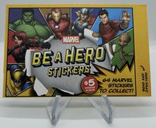 1 Marvel Be A Hero Sticker Unopened Packs - Loblaw Universe.b