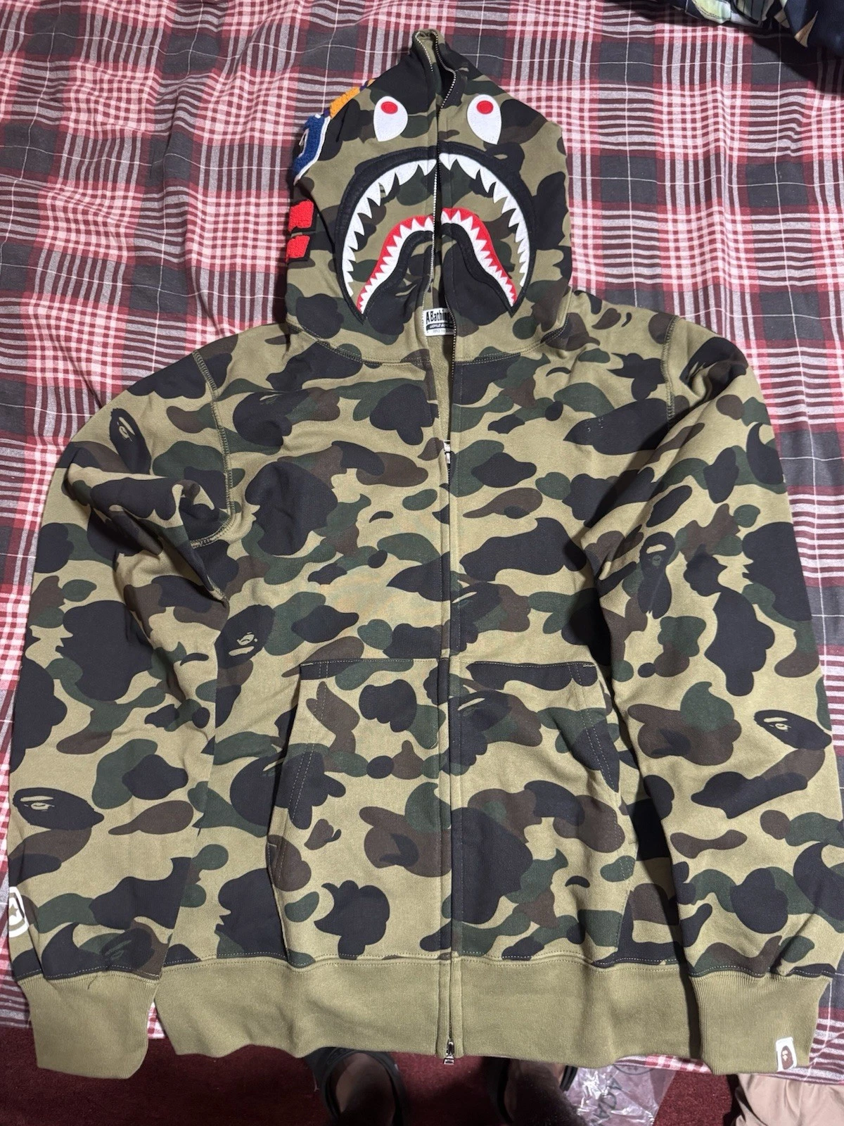 A BATHING APE (BAPE) Felpa con cappuccio Bape taglia L