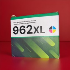 Compatible 962XL Ink Cartridges 4-Pack Black Cyan Magenta Yellow New Sealed