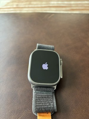 Apple Watch Ultra 49mm Titanium Case with Trail Loop, M/L