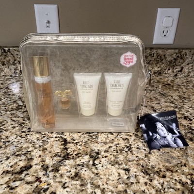 Elizabeth Taylor WHITE DIAMONDS Perfume 4pc Set Lotion Body Wash Travel Spray