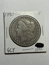 1880-CC Morgan Silver Dollar F Tough Date CC