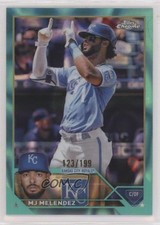 2023 Topps Chrome Aqua Lava Refractor 123/199 MJ Melendez #151 0z2e