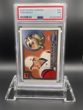 Tom Brady 2000 Pacific Aurora #84 PSA 7 NM The GOAT Patriots Rookie Card RC