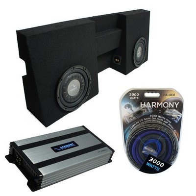Harmony HA-F104 10'' Subwoofer Fits 05-15 Toyota Tacoma Double Cab w/ HA-A800.1